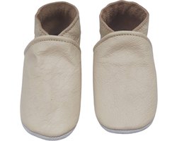 Baby-Slofje leren slofjes voor baby's - crème