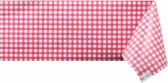 Raved Tafelzeil Boerenbont Kleine Ruit Rood Klein  140 cm x  220 cm - PVC - Afwasbaar