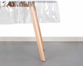 Raved transparant tafelzeil  140 cm x  270 cm - 0.15 mm - PVC - Afwasbaar