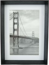 Home Accents staand en hangend fotolijst met print zwart 19,5 cm