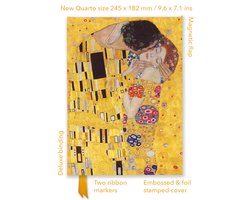 Flame Tree Quarto Notebook- Gustav Klimt: The Kiss (Foiled Quarto Journal)