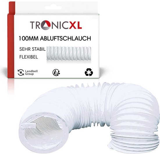 Accessoires pour sèche-linge TronicXL Tuyau d'évacuation en PVC 100 mm 3 m  pour