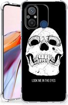 Beschermhoes Xiaomi Redmi 12C Telefoon Hoesje met doorzichtige rand Skull Eyes