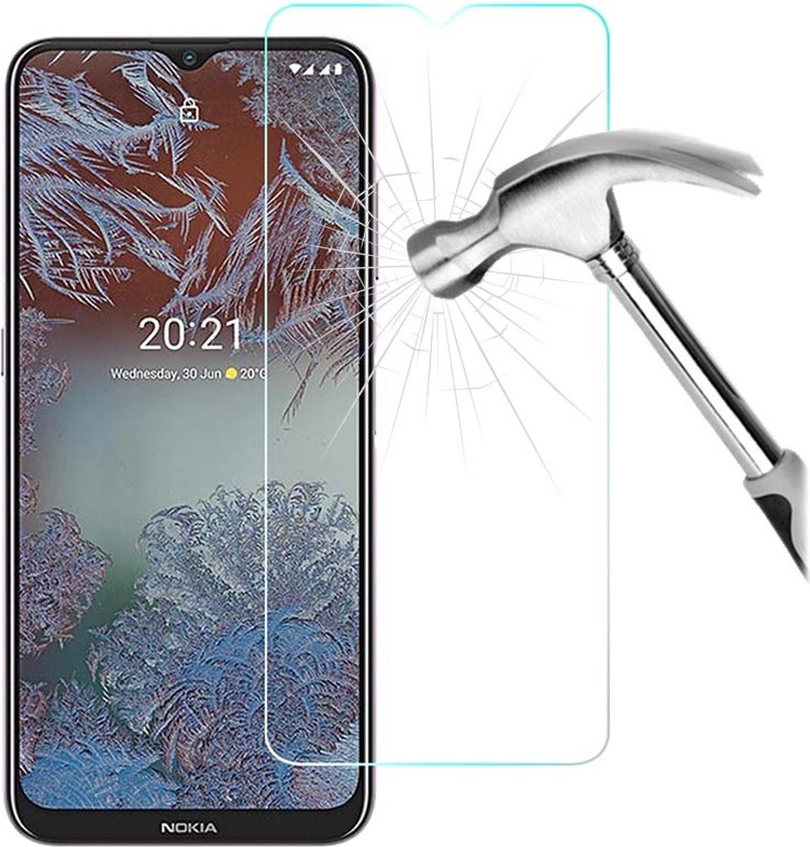 Beschermlaagje - Nokia G20 / G10 - Gehard Glas - 9H - Screenprotector