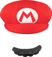 Vegaoo - Mario pet en snorvoor volwassenen