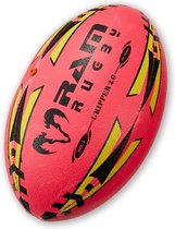 RAM Rugby Gripper 2.0 Pro Trainer Fluor Bal Bundel - 30 x ballen and 2 tassen - Nr. 1 Rugby shop in Europa - Ontworpen in Engeland - Perfecte vorm en Duurzaam Maat 3, Fluor: Groen, Tas: Breathable RAM® Engeland - Uniek 3d Grip techn. Prof.