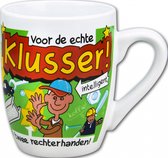Mok - Bonbons - Voor de echte Klusser - Cartoon - In cadeauverpakking met gekleurd krullint