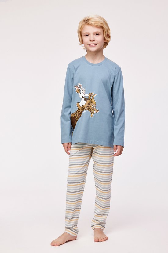 Woody - Unisex Pyjama, ijsblauw