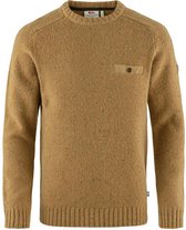 Fjallraven Lada Round Neck Sweater - Trui - Heren - Buckwheat Brown - Maat XL