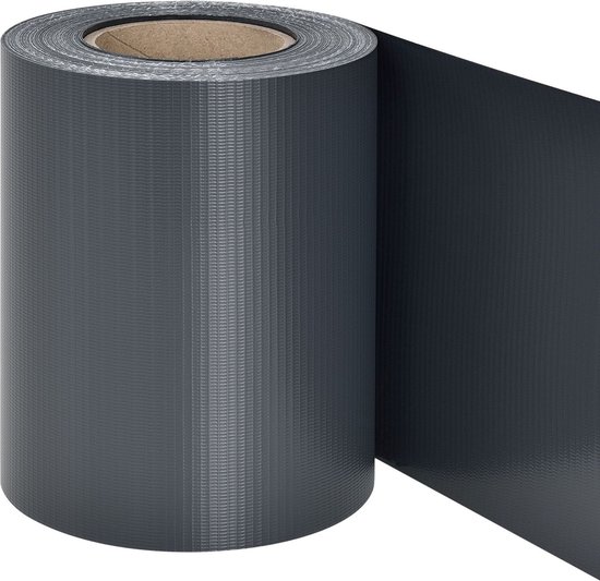 PVC Privacystrips - 3 stuks - 35 meter - Antraciet - Incl. Bevestigingsklemmen