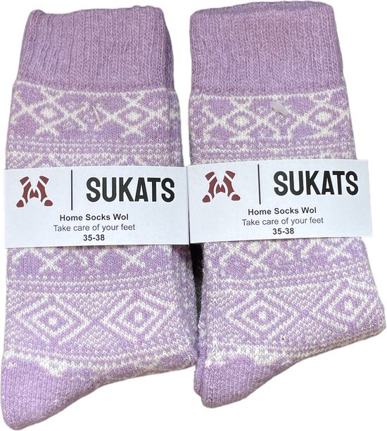 Sukats - Homesocks - 2 paires Home Chaussettes d'intérieur - Hommes - Taille 41-46 - Gris foncé - Antidérapant - Fluffy