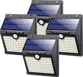 Vivid Green Solar Buitenlamp met Bewegingssensor - Buitenverlichting Zonne Energie - Tuinverlichting - Wandlamp Buiten - 4 Pack - Met Sensor - Led