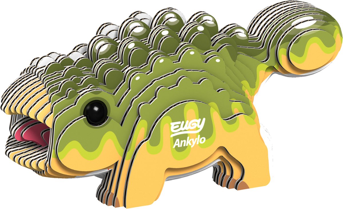EUGY 3D Puzzel - Ankylosaurus - Prehistorie - Duurzaam - Verzamel Ze Allemaal - 6 Jaar