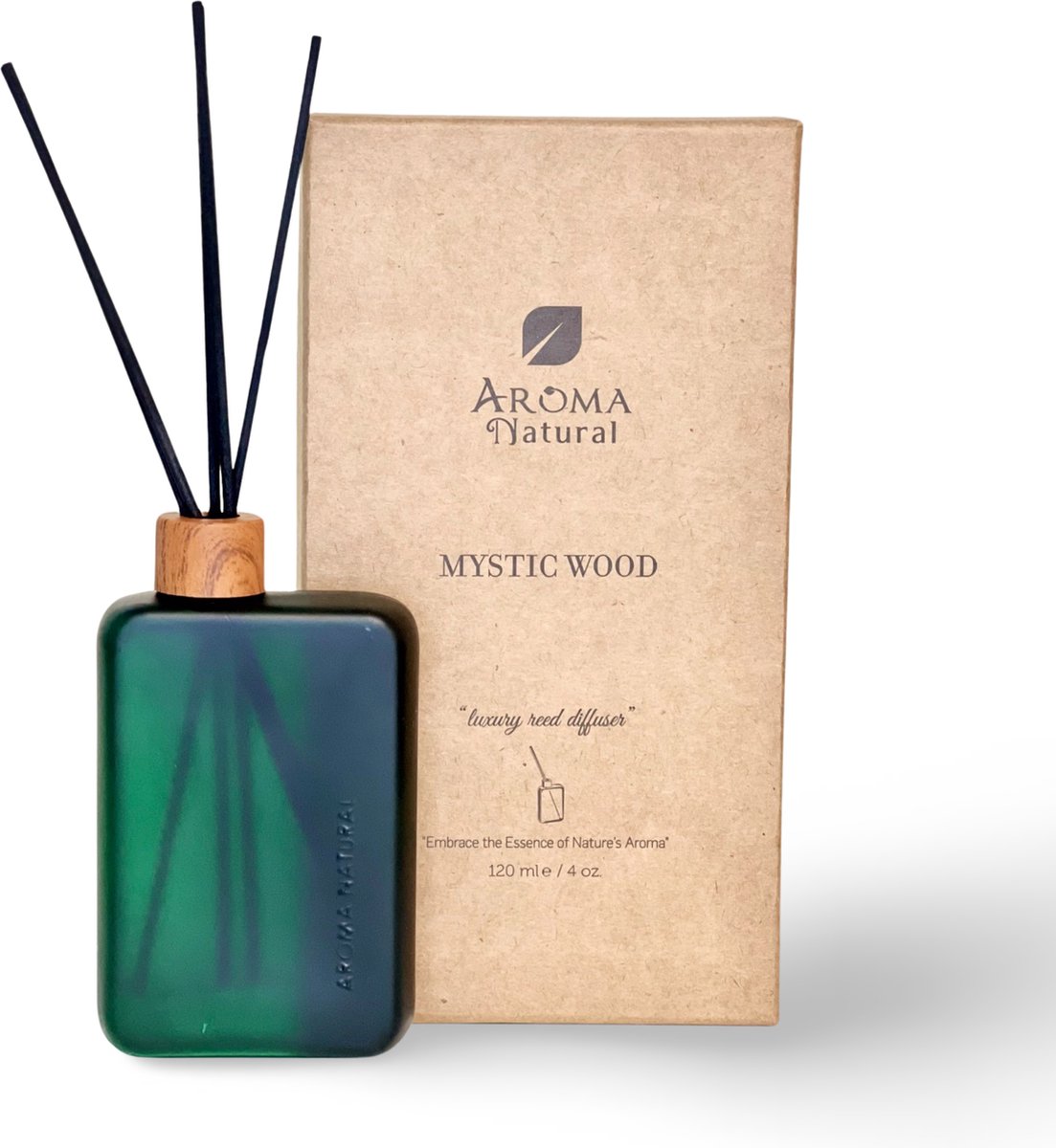 Aroma Natural - Mystic Wood - Geurstokjes Reed Diffuser 120 ML