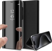 Hoesje geschikt voor iPhone 15 Pro Max - Book Case Spiegel Zwart