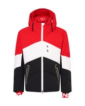 Bogner Amon-D Ski Jacket Fast Red - Wintersportjas Voor Heren - Waterproof - Rood/Wit/Navy - 50