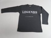 T shirt met lange mouwen - Jongens - Grijst - Legends - 3 jaar 98