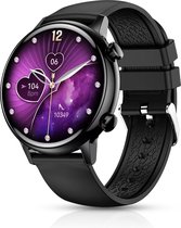 Smartwatch-Trends S39 - Smartwatch heren en dames - AmoLED scherm - Bluetooth Bellen - 40mm - Zwart
