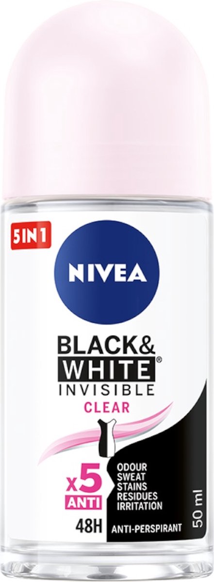 Nivea_invisible Black&white Antyperspirant W Kulce 48h Clear 50ml