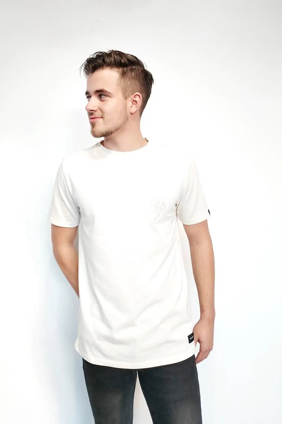 commun | era - T-shirt Hiland - Blanc crème - taille XXL