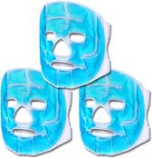 Kleyn - Ijsmasker - Ice Mask - Oogmasker Wallen - Oogmasker Koud - Gelmasker - Hele Gezicht - Blauw - 3 Stuks