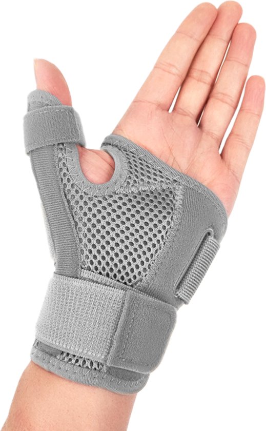 Foto: U fit one duimbrace beide duimbrace universeel duimbandage thumb brace grijs