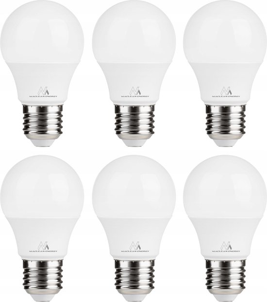 Maclean - Set de 6 - Ampoule LED - Lampe LED E27 9W 230V - 3000K