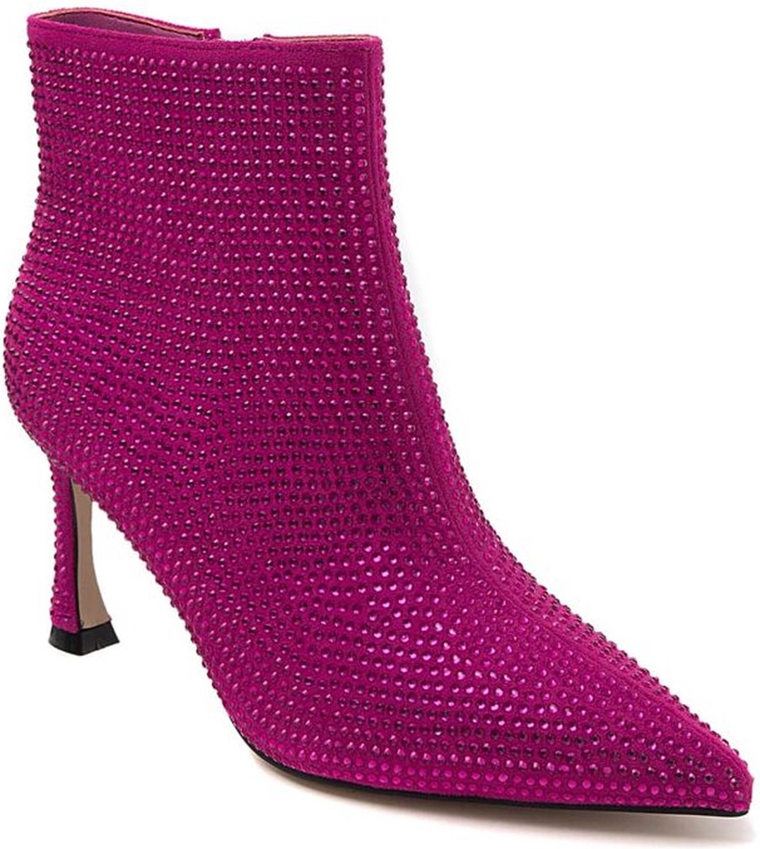 Mode-Mania Dames Enkellaars Fushia FUSHIA 38