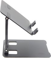 MG Telefoonhouder Bureau - Tablet Houder - iPad Houder - Telefoon Statief Smartphone - Aluminium - Zwart