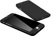 Hoesje geschikt voor iPhone SE 2022 - Full body - 2 delig - Backcover - Kunststof - Zwart