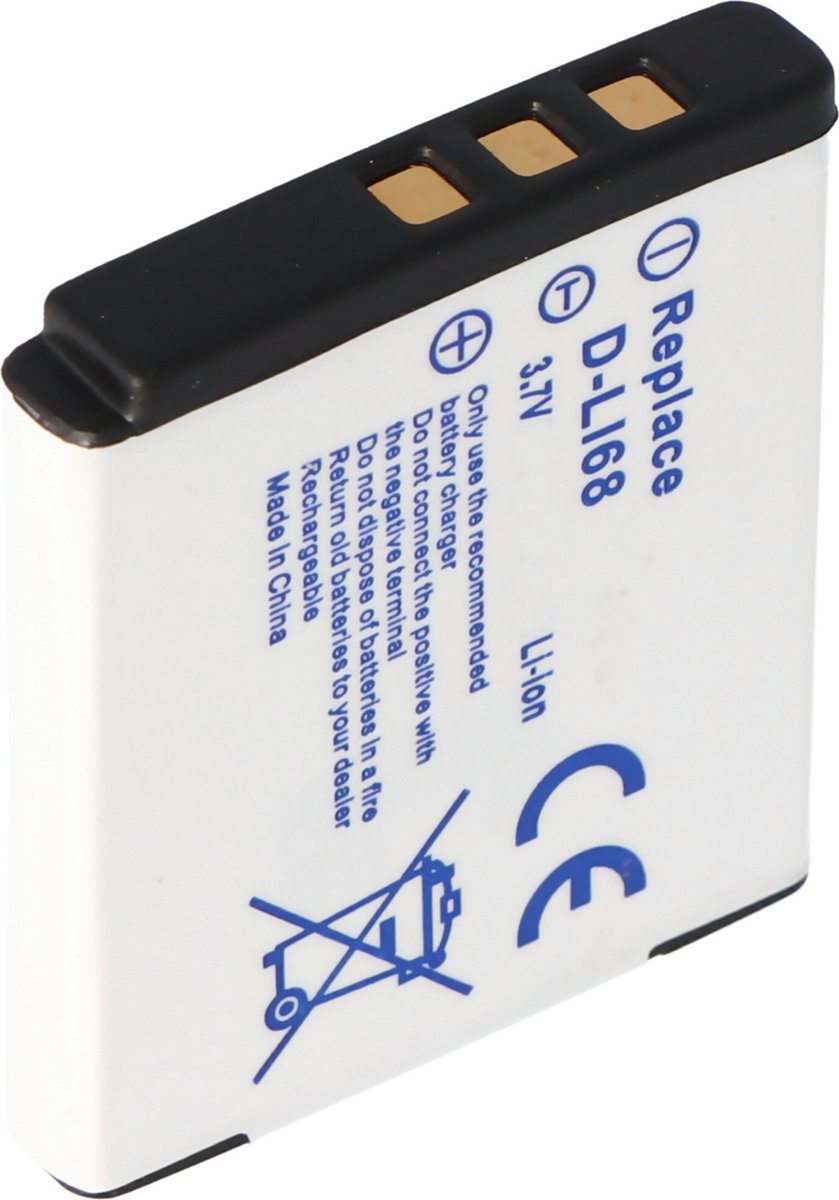 AccuCell-batterij geschikt voor Pentax Optio S10-batterij