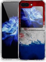 Telefoon Hoesje Geschikt voor Samsung Galaxy Z Flip 5 Mobiel Case Nederlandse Vlag