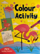 Doe en kleurboek van Flamingo's met 70 pagina's