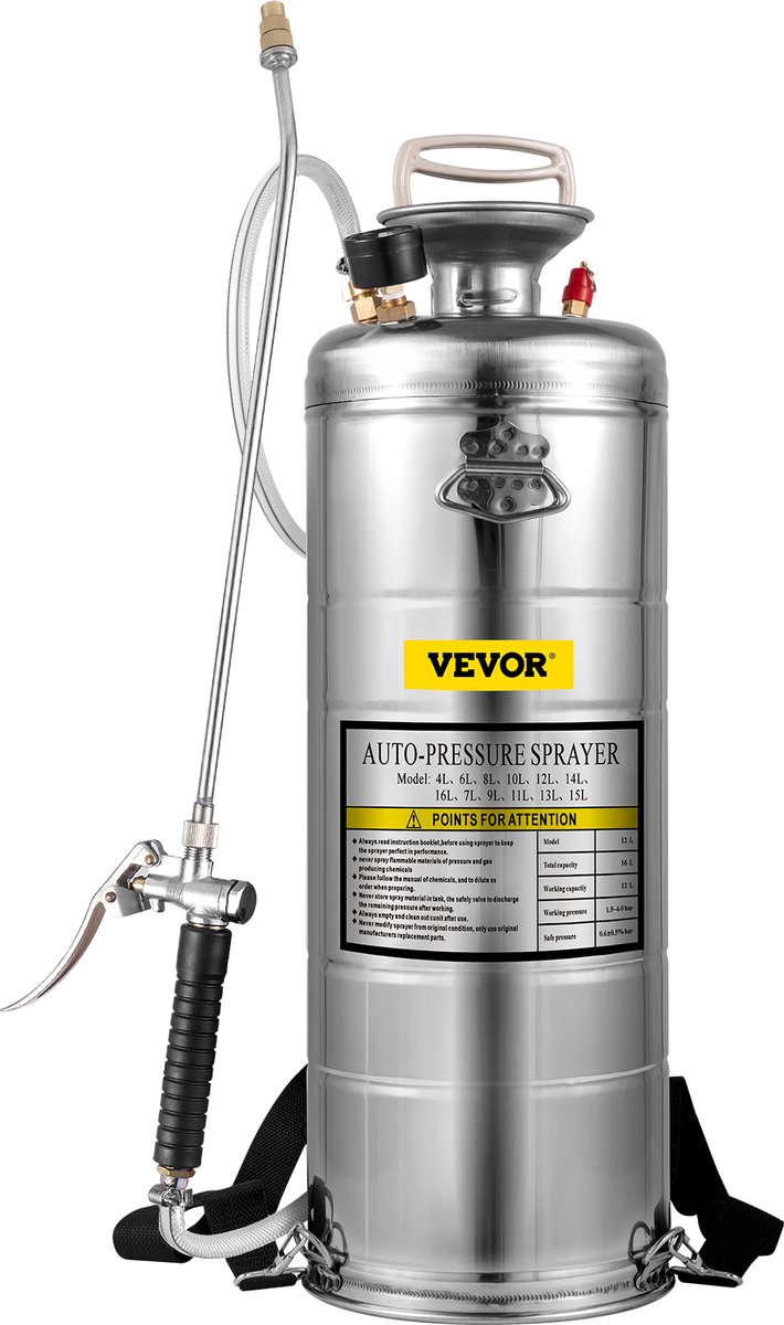 VEVOR Tuinsproeier Tuinvijververnevelaar 12l Ultrasone Nevelmachine Rvs Nevelmachine Geschikt Voor Huis Tuin Toeristenvoertuigen Speciale Voertuigen van VEVOR — afbeelding 2