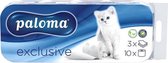 Bol.com Toiletpapier Paloma Exclusive 3 laags Wit 150 vel - 8 rollen aanbieding