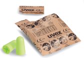 50 paar Uvex X-Fit slaapoordoppen lime - hoge demping - duurzaam verpakt