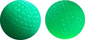Mini balles de golf phosphorescentes - vert clair - 40mm - 12 pièces