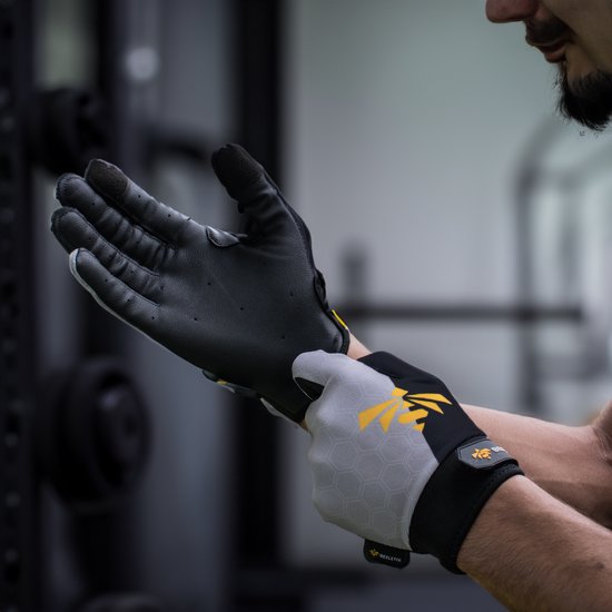 Beeletix Sport & Fitness handschoenen Heren & Dames - Calisthenics - CrossFit - Krachttraining - Maat L - Beeletix