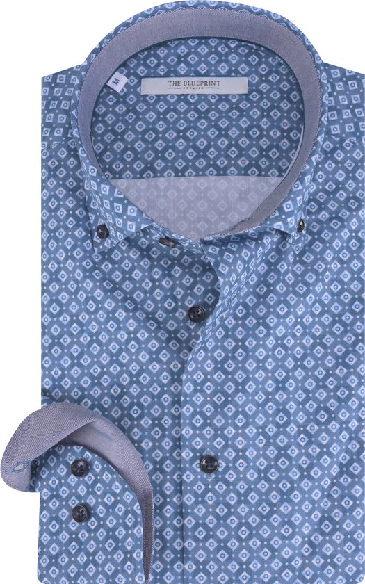 The Blueprint Premium - Trendy Overhemd Lange Mouw Heren