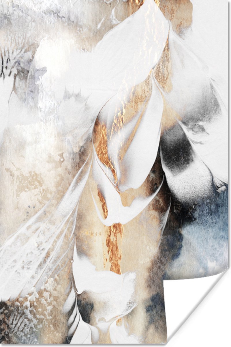 Poster Abstract - Gold - Design - Luxe - 60x90 cm