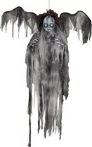 40 Tie Die Creepy Girl w/Wings Gray - Halloween | 102 cm