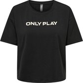 Only Play Font Logo Dames Training Shirt 15304595-black - Kleur Zwart - Maat M