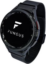 Fungus - Smartwatch bandje - Geschikt voor Samsung Galaxy Watch 6 (incl. Classic), Watch 5 (incl. Pro), Watch 4 - Horloge - Metaal - Milanese Mesh - Zwart