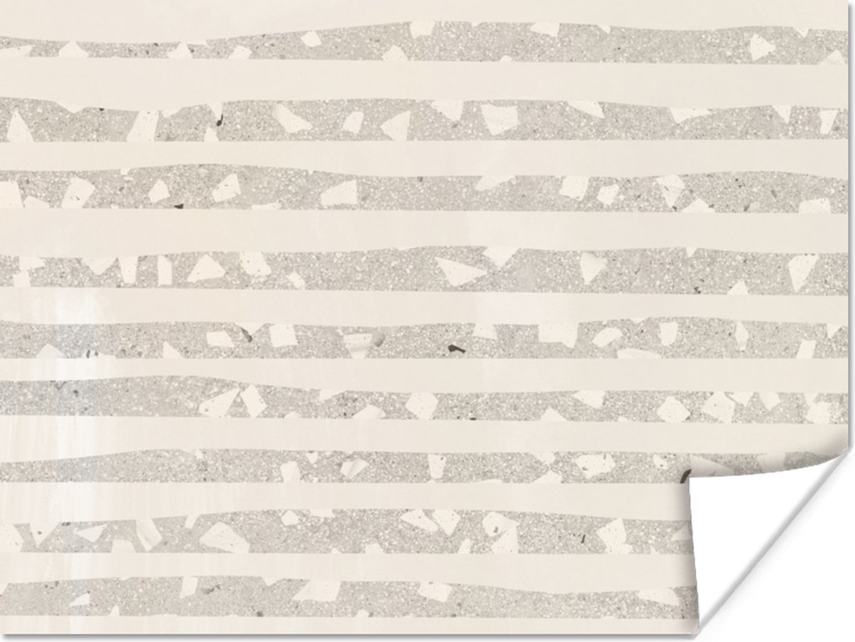 Poster Terrazzo - Terras - Pastel - 80x60 cm
