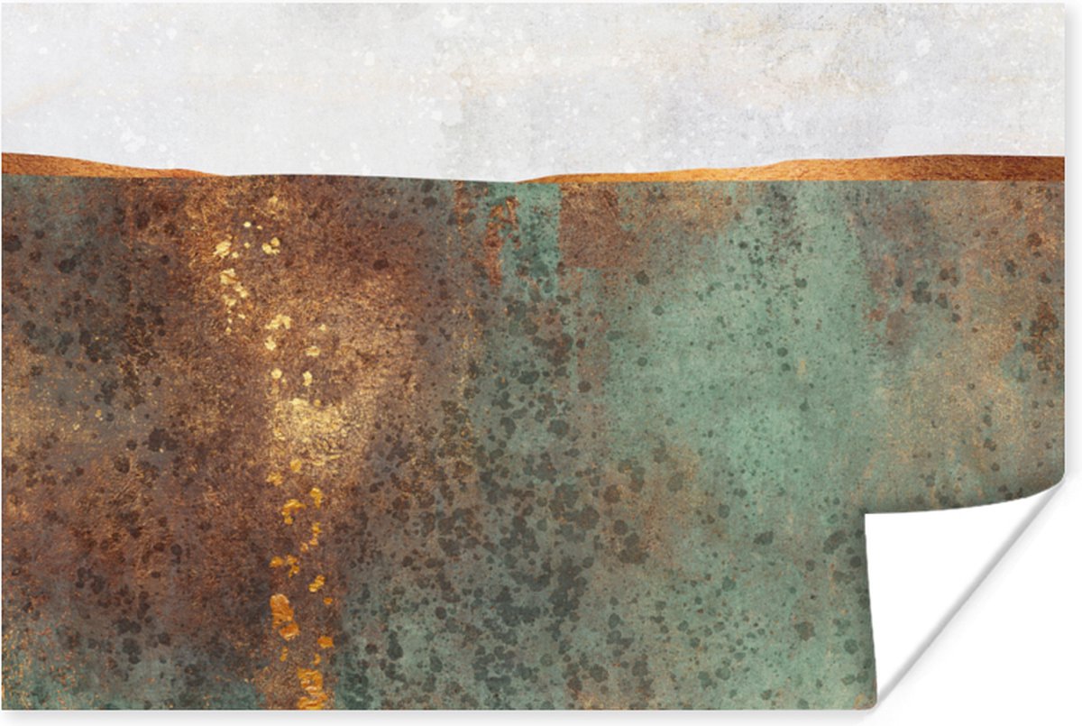 Poster Abstract - Luxe - Goud - 60x40 cm