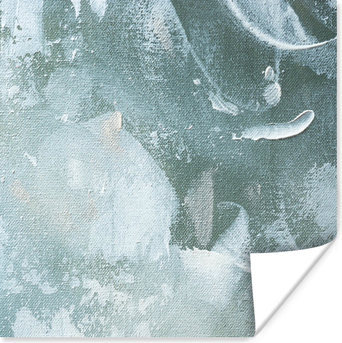Poster Acrylverf - Abstract - Design - 75x75 cm