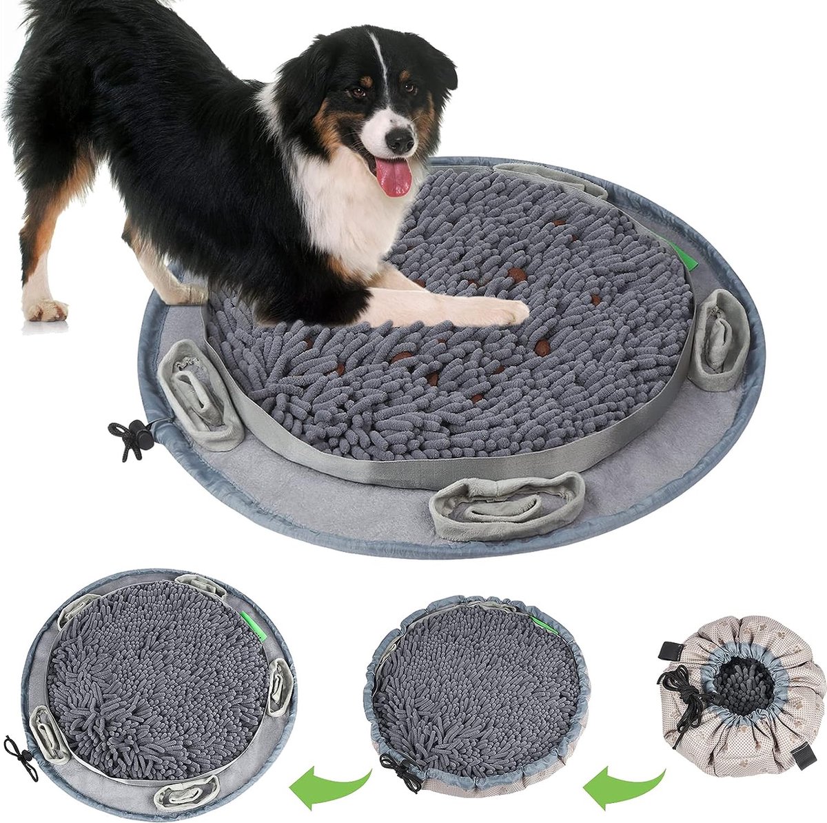 Bol.com Snuffeltapijt voor honden, 50 x 50 cm, groot intelligent speelgoed voor het huisdier, stressvermindering, snuffeldeken, ... aanbieding