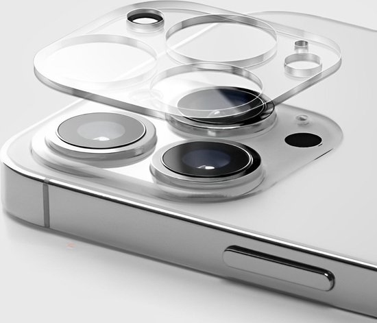 Protecteur d'objectif verre trempé iPhone 15 Pro Max, transparent