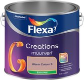 Flexa Creations - Muurverf - Extra Mat - Warm Colour 3 - 2.5L