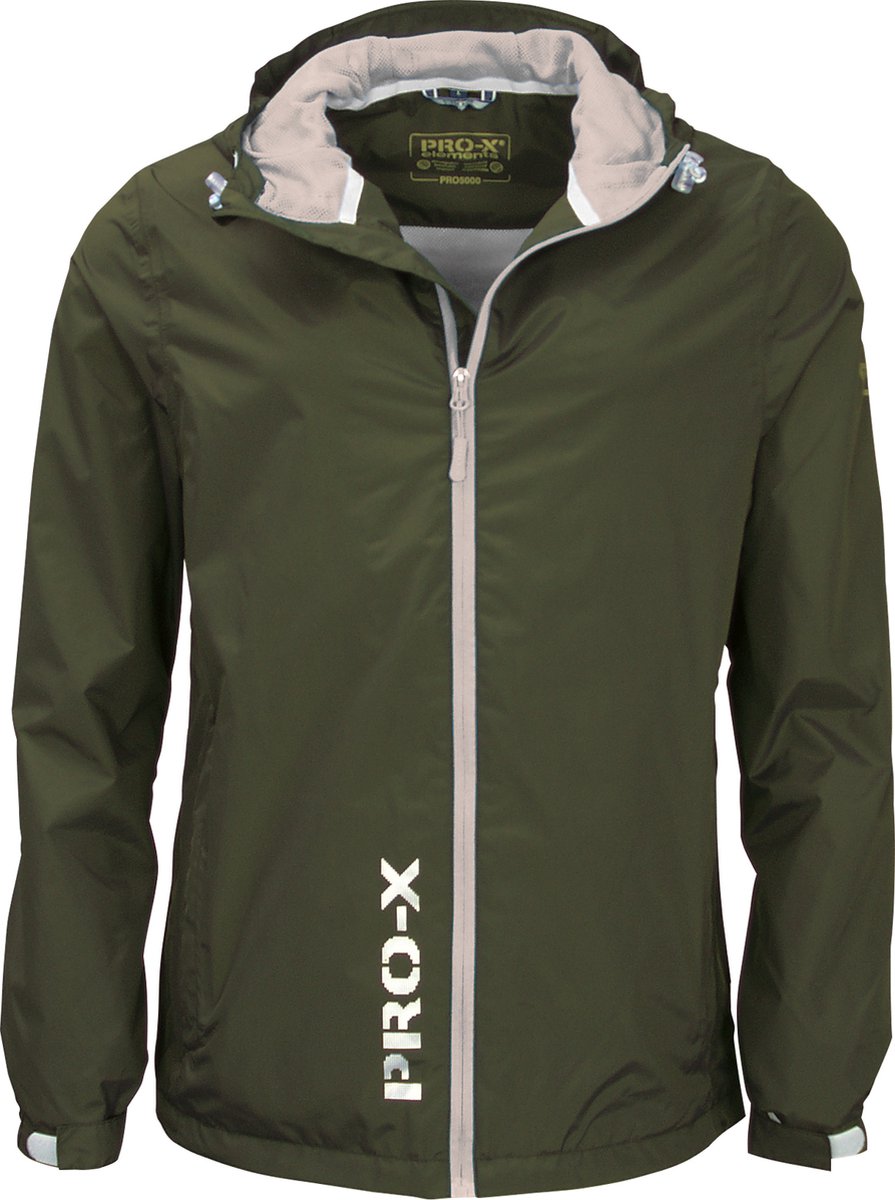 Donker groene kinder regenjas Flashy van Pro-X Elements